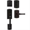 Delaney Hardware Italian Collection Visconti Single Cylinder Black Door Handleset with Artino Interior 374004AR - alternate 1
